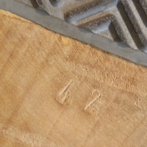 Vollsjo Swedish Clogs size 42/12 (11.5) gray-green genuine suede low wooden heel - Picture 14 of 16